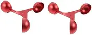 Kisangel 2pcs 3-Cup Anemometer Air Flowing Meter Cup Replacement for Sensors Suitable for Greenhouses