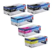 5 Brother Genuine Toners 2x TN340BK + 1x TN340C TN340Y TN340M For HL4570 MFC9970
