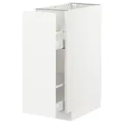 METOD base cabinet/pull-out int fittings, white/Veddinge white, 30x60x80 cm