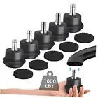 Bell Glides Replacement Office Chair or Stool Swivel Caster Wheels to BLACK
