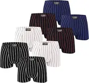 [Romixx] Men's Boxer Shorts Retro Shorts Underwear Pack of 8 Underpants for Men