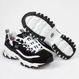 @SIX@SKECHERS D'LITES 黑 白 休閒 老爹鞋  韓系 熊貓鞋 女鞋 11930BKW