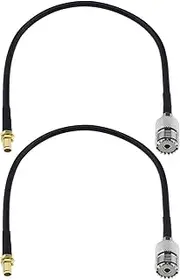 eMagTech 2Pcs SMA Female to UHF SO239 Female RG58 Cable Compatible With Wouxun, Baofeng, Quasheng Radio Aerial Antenna Extension Coaxial Cable