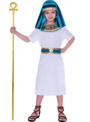 Egyptian Pharaoh Boys Blue and White Costume