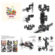 Double Super Clamp Mount Umbrella clamp Camera Clamp Pole Clamp for Monitor B...