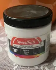 Speedball Screen Printing Ink WHITE 4 oz New/Sealed