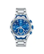 SWATCH LIMITED EDITION IRONY XLITE CHRONO YYS4001AG ENDLESS ENERGY BLUE NEW