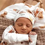 Snuggle Hunny Lion Organic Knotted Beanie