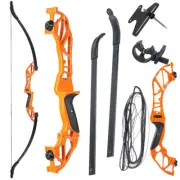 TOPARCHERY 54" Archery Takedown Recurve Bow & Sight & Arrow Rest Hunting Target