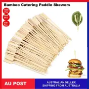 Bamboo Wooden Catering Paddle Skewers Disposable Finger Food Cocktail BBQ