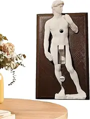 Light Covers Decorative - 3D Sculpture Wall Plate Cover | Artistic Lever Face Plate for Bedroom, Decorative Wall Mount Panel for Home Renovation, Room Accent Light Guard
