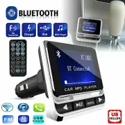 1.4 INCH CAR BLUETOOTH FM TRANSMITTER MP3 PLAYER AUX USB CHARGER HANDS-FREE CALL