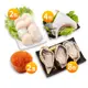 【華得水產】 日本生食級干貝2包+全殼牡蠣8包+青甘下巴 4包+醬油漬鮭魚卵2盒