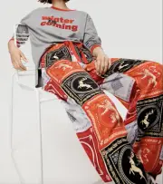 NEW PETER ALEXANDER GAME OF THRONES TOP + VISCOSE PANTS PJ SET RRP$169.90 SMALL