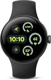 [Google] PIXEL WATCH 3 41MM WI-FI Matte BLK CASE Obsidian Band