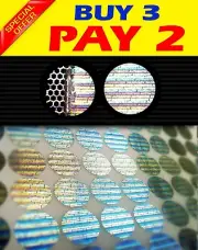 405 HOLOGRAM TAMPER PROOF SECURITY WARRANTY STICKER LABEL VOID SEAL Ø 0.55 inch