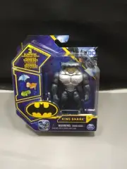 2022 DC King Shark Figure Silver & Blue 3 Surprise Accessories Spin Master New