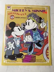MICKEY & MINNIE STEPPIN' OUT PAPER DOLLS WHITMAN 1977-79 UNCUT VINTAGE