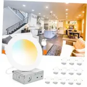 Recessed Lighting LED Canless Ceiling 4 Inch 5CCT-2700K/3000K/3500K/4000K/5000K