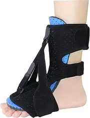 Plantar Fasciitis Night Splint Lightweight Foot Drop Brace Relief Heel Pain Foot Drop Ankle Support for Men Women Black Plantar Fasciitis Night Splint Ankle Support Brace