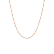 9ct Rose Gold Solid 45cm Curb Chain