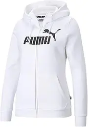 [PUMA] Women's Essential Logo Full-Zip Fleece Hoodie
