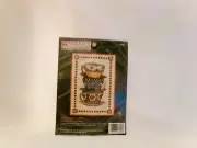 Counted Cross Stitch Kit - Stacked Cups 14ct Fiddler's Cloth Aida 5"x7"