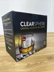 Clear Sphere 2 Ball Ice Maker, Advanced Freezing Technology Clear 2.5” Ice Balls