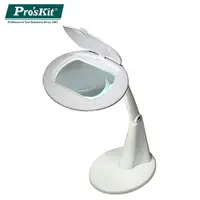 在飛比找PChome24h購物優惠-【ProsKit 寶工】桌上型3D放大鏡LED燈 MA-10