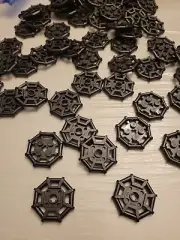NEW LEGO 10X BLACK PARABOLIC RING #75937.