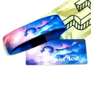 ZOX **BREATH OF FIRE** Silver STRAP med Mys GOLDIES NIP Band w/Card
