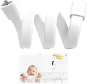 Baby Camera Holder, Twisted Security Camera Holder, Flexible Adjustable Baby Monitor Holder without Drilling, for All Other Cameras with 1/4 Screw Mount (White)