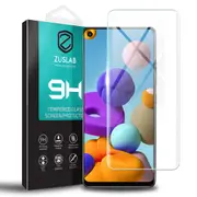 ZUSLAB Galaxy A21s Tempered Glass Screen Protector Film 9H Hardness for Samsung - Clear