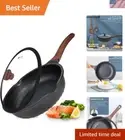 Versatile 5.5-Quart Fry Pan with Induction Compatibility and Heat Indicator