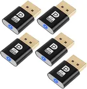 4K Displayport Dummy Plug DP Virtual Display Adapter DP Dummy Plug EDID Headless Ghost Emulator Accessories for PC 5Pcs