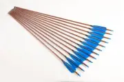 12x 31" PURE CARBON ARROWS FEATHER COMPOUND RECURVE BOW HUNTING TARGET WOOD WRAP