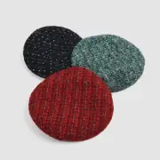 Women Beret Hat Beanie Tweed Cap Classic French Artist Casual Retro Elegant