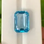 18 Ct's Swiss Blue Emerald Cut Topaz, Swiss Topaz, Emerald Cut Topaz, Blue Topaz