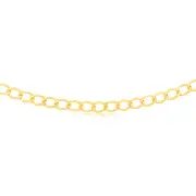 9ct Yellow Gold 150 Gauge Open Curb 45cm Chain