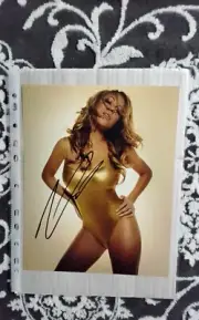 Mariah Carey Signed 8 X 10 Photo COA -