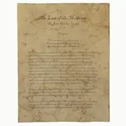 The Last of the Mohicans - Hand Antiqued First Page Reproduction