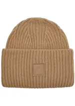 Varley Cresta Ribbed Wool-blend Beanie - Sand ONE SIZE