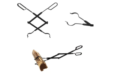 Fireplace Tongs 26 Inches Long Campfire Log Grabber Fire Pit Barbecue Tool Grill