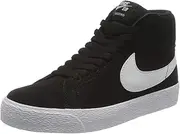 [Nike] Men's SB Zoom Blazer Mid, BLACK/WHITE-WHITE-WHITE, 4.5 M US