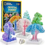National Geographic Craft Kits for Kids - Crystal Growing Kit, Grow 6 Crystal Trees in 6 Hours, Art Supplies, Geode Specimen, STEM Arts & Crafts Kit