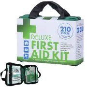 210 PCS Emergency First Aid Kit Car Motor Travel Set Workplace Family Safety AU