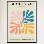 Galrie Henri Matisse Jazz CutOuts Modernist Art Print (1947) for Home Decor, Black Frame, A0 84 x 119cm (33 x 47inch)