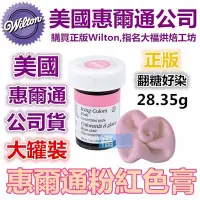 在飛比找Yahoo!奇摩拍賣優惠-Wilton【粉紅色色膏】惠爾通參考蛋白粉 翻糖蛋糕 糖霜餅