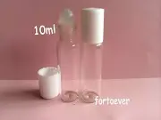 50pcs 10ml Clear Roll On Roller Ball Refillable Empty Liquid Prefume Bottle