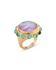Kurt Geiger London Vintage Cabochon Cocktail Ring